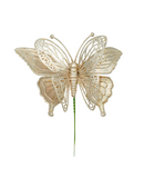 R105162 NAVIDAD MARIPOSA MET 19 CM