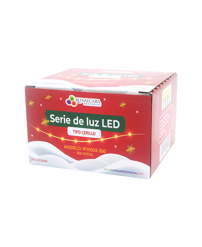 R110003-300-G-WW SERIE LED CERILLO 300F 6M BLANCO CALIDO