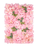 R216304-1 PANEL ROSAS HOJAS 40X60CM ROSA