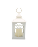 R718001-1 FAROL CON VELA VENTANA 20CM BLANCO