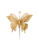 R105162 NAVIDAD MARIPOSA MET 19 CM