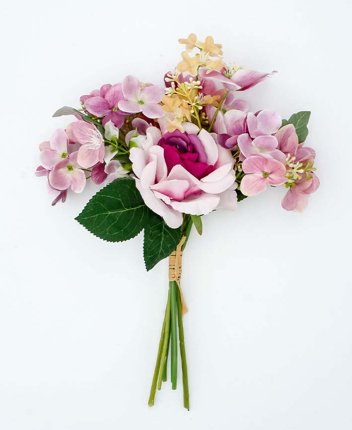 R225002 BOUQUET ROSA HOT NUBE 39 CM